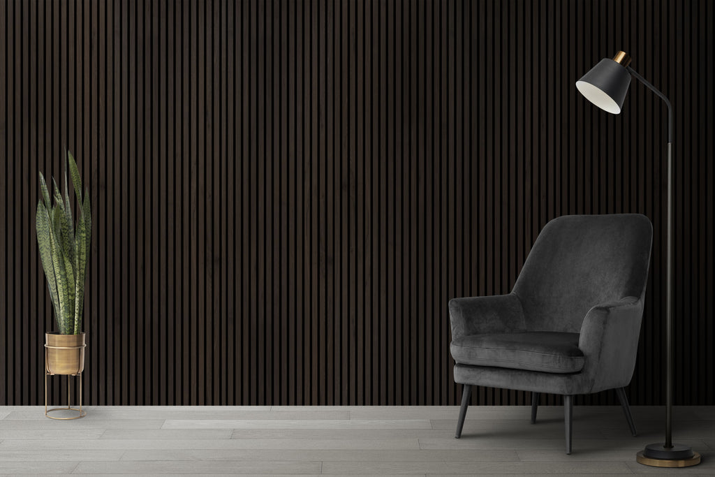 Deep Walnut Wall Panel (240 x 60 cm)