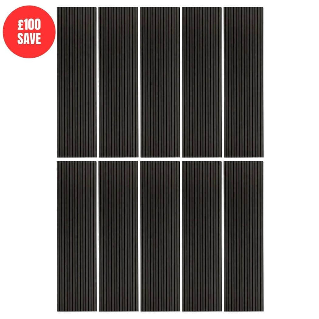 Charcoal Dark Wall Panel (240 x 60 cm)