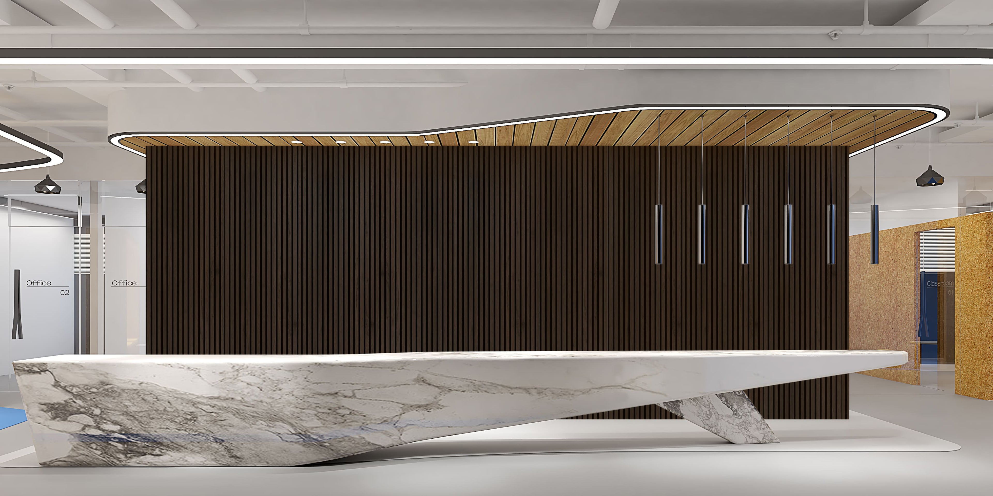 Deep Walnut Wall Panel (240 x 60 cm)