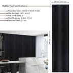 Charcoal Dark Wall Panel (240 x 60 cm)