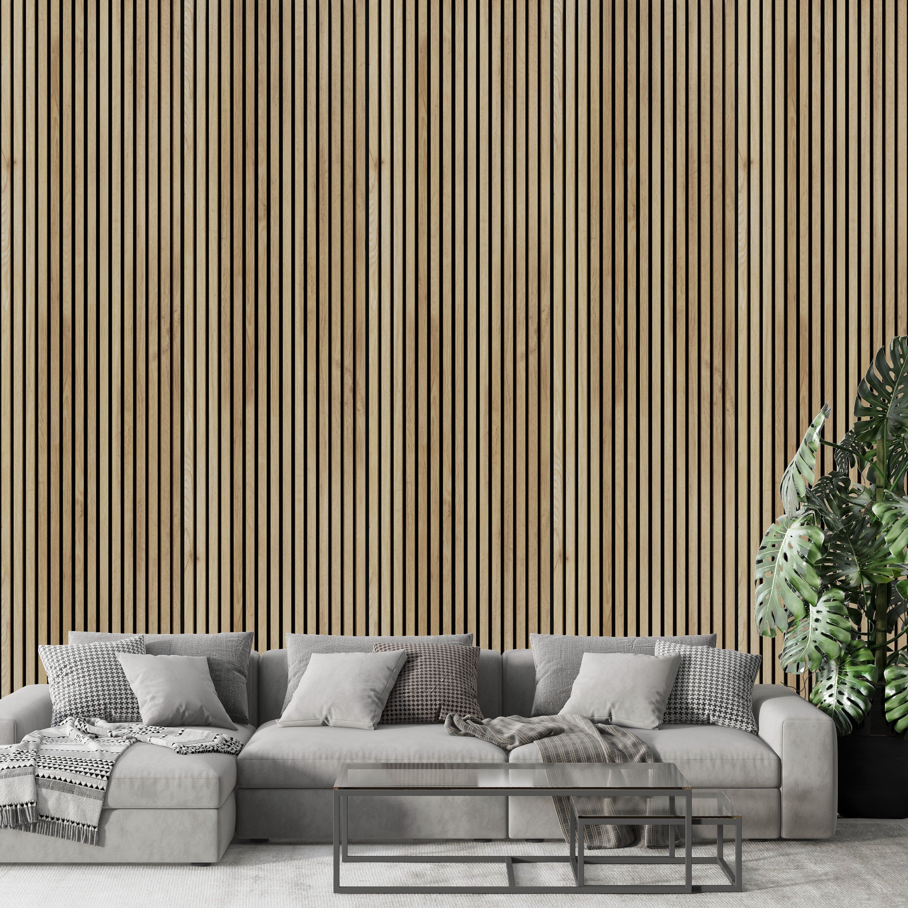 Natural Oak Wall Panel (240 x 60 cm)