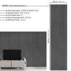 Smoke Grey Wall Panel (240 x 60 cm)