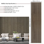 Walnut Wall Panel (240 x 60 cm)