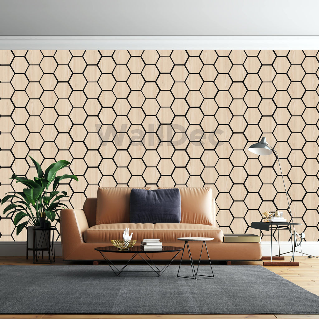 Hexagon Panel - Natural Aura (57 x 69.5 cm)