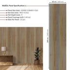 Natural Oak Wall Panel (240 x 60 cm)