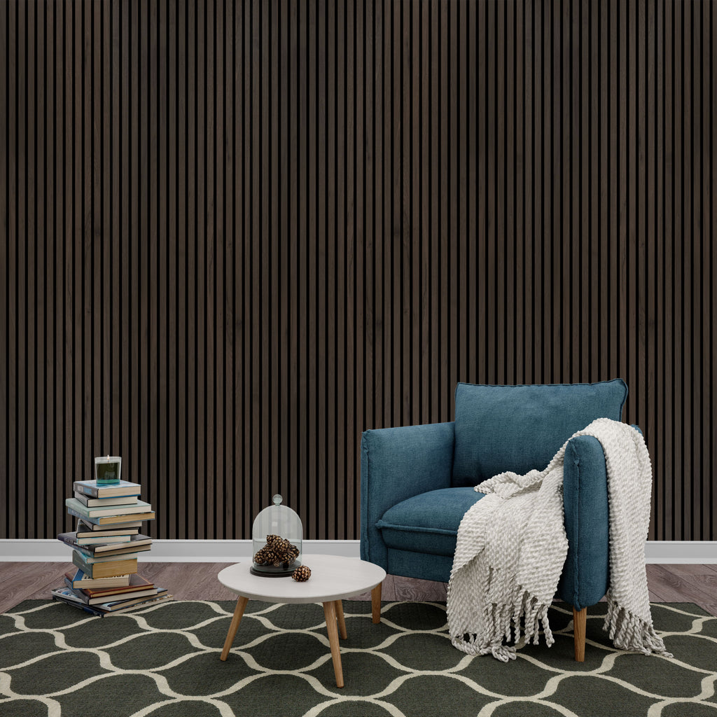 Deep Walnut Wall Panel (240 x 60 cm)
