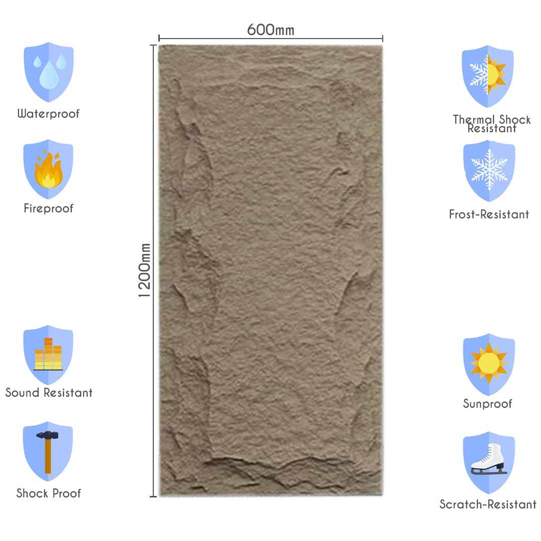 Hollywood Stone Effect Wall Panels 120 x 60 cm