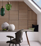 Mini Slat Wall Panel - Natural Oak (60 x 60 cm)