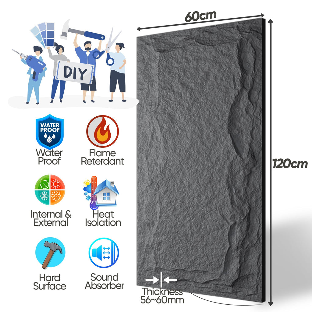 Bosphorus Stone Rock Effect Wall Panels 120x60cm