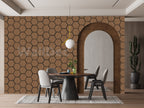 Hexagon Panel - Walnut Dream (57 x 69.5 cm)