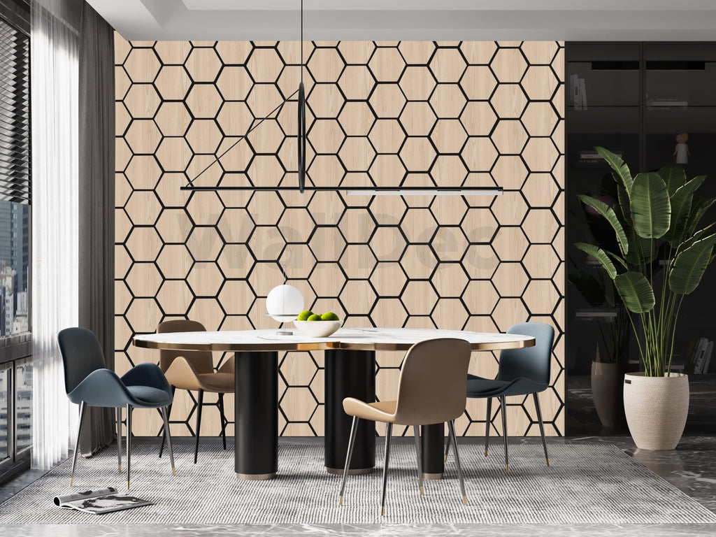Hexagon Panel - Natural Aura (57 x 69.5 cm)