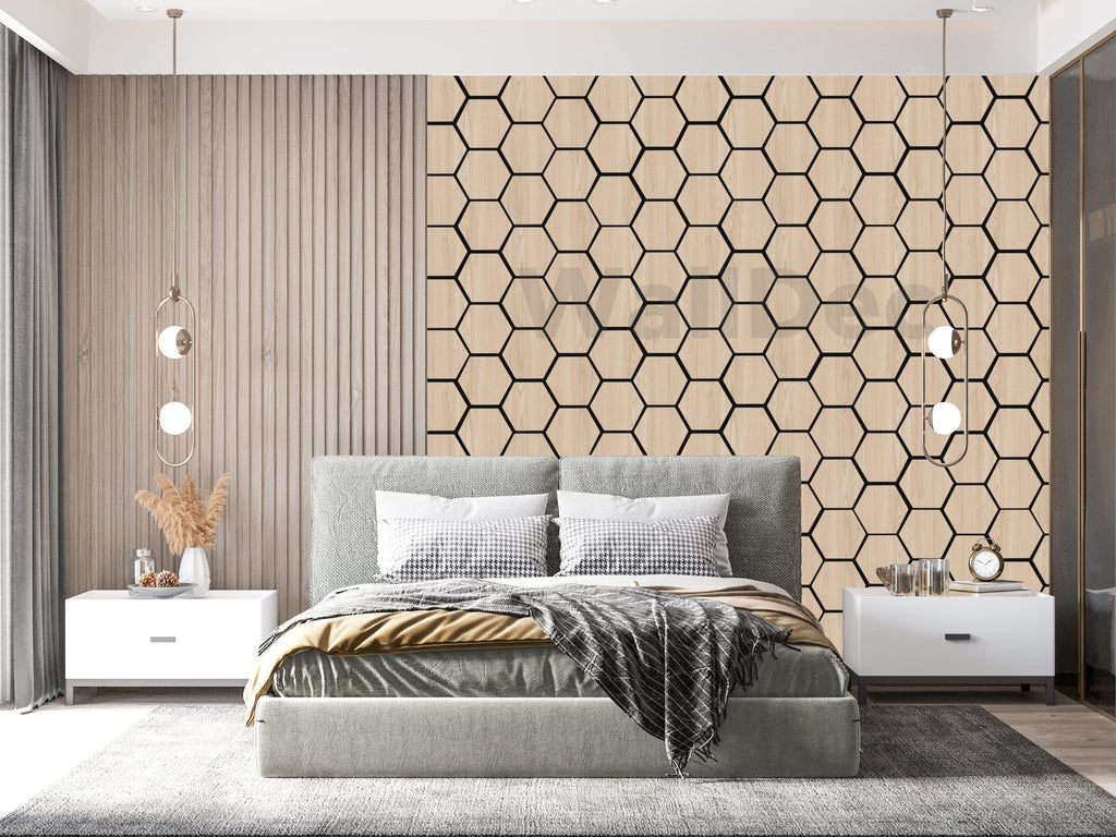 Hexagon Panel - Natural Aura (57 x 69.5 cm)