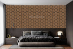 Hexagon Panel - Walnut Dream (57 x 69.5 cm)