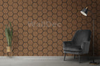 Hexagon Panel - Walnut Dream (57 x 69.5 cm)