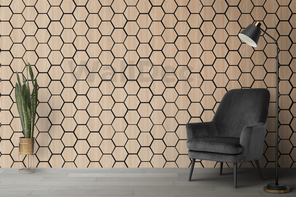 Hexagon Panel - Natural Aura (57 x 69.5 cm)