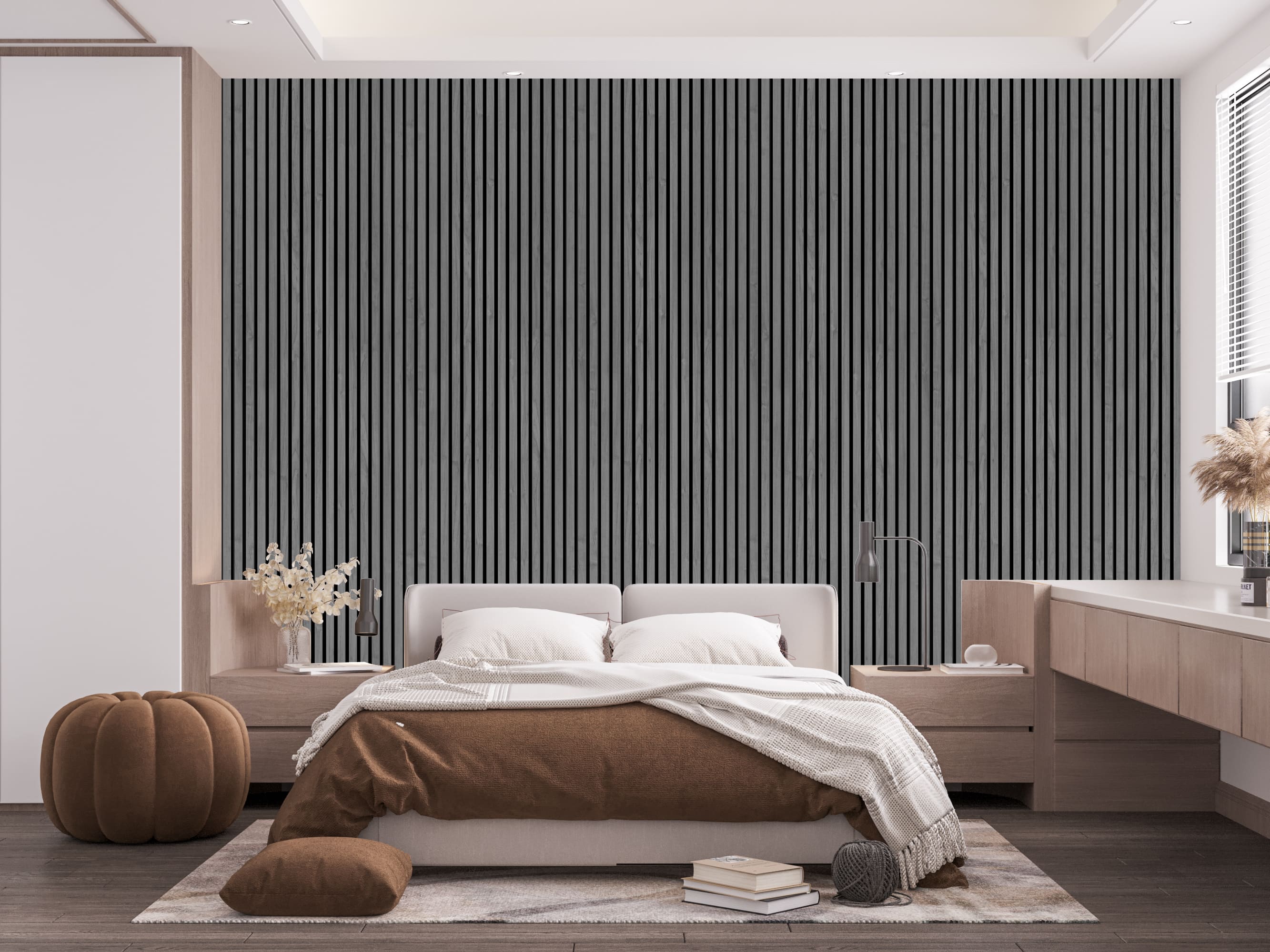 Smoke Grey Wall Panel (240 x 60 cm)