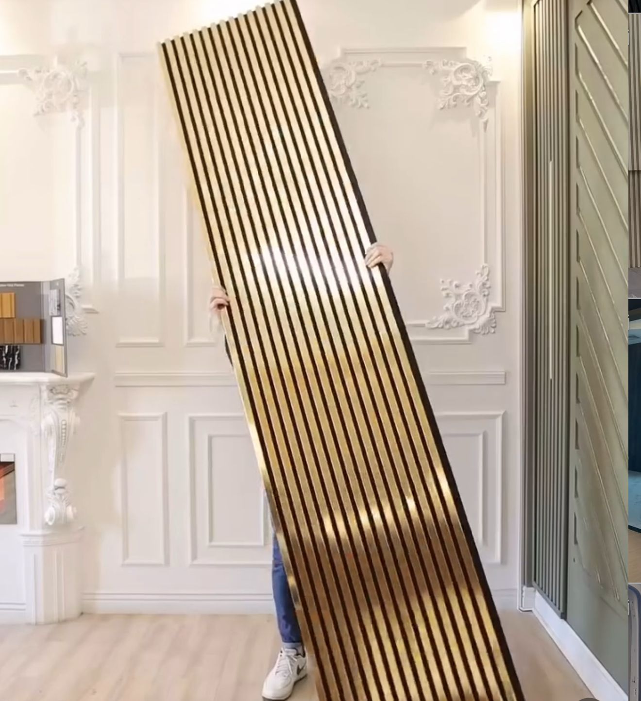 Golden Oak Wall Panel (240 x 60 cm)