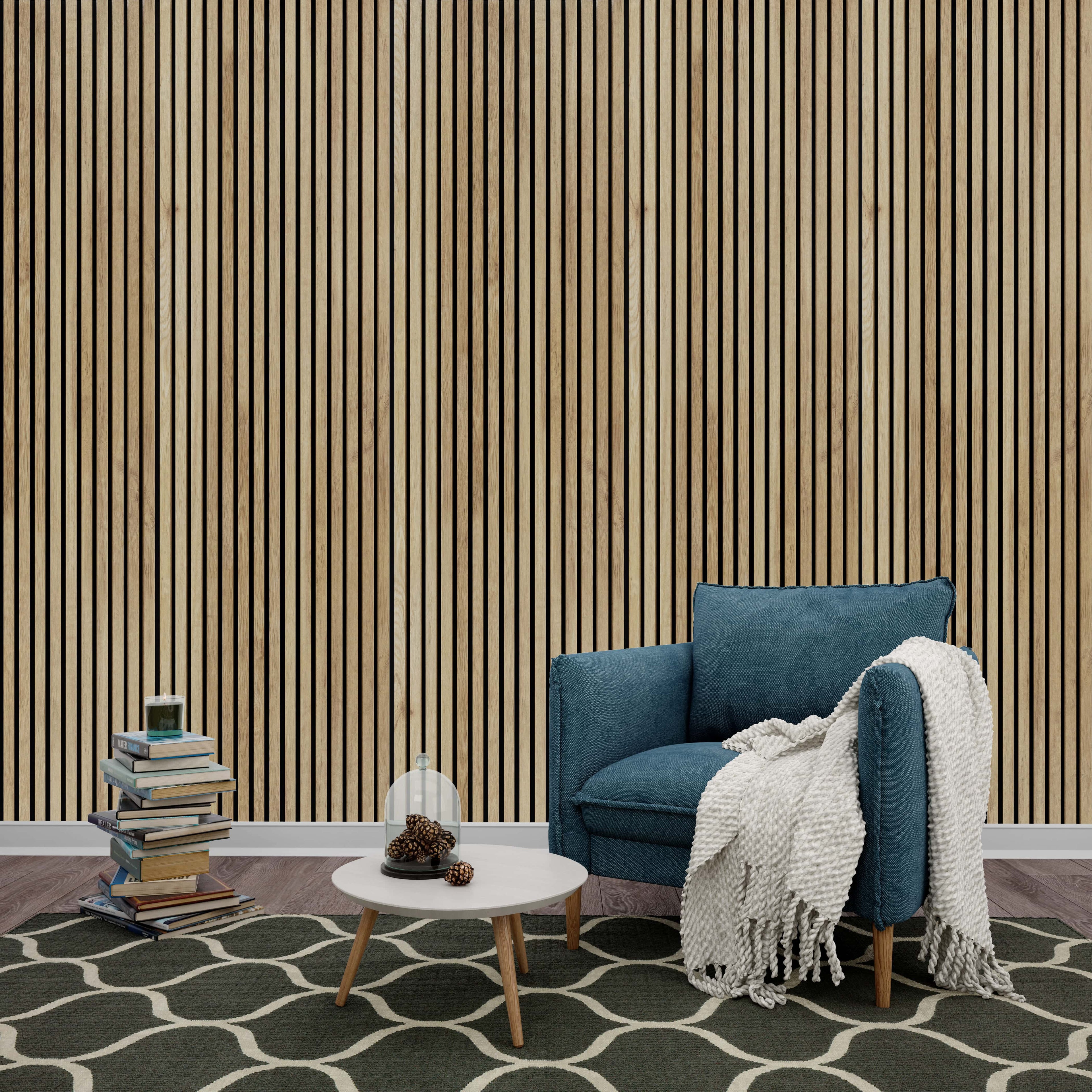 Natural Oak Wall Panel (240 x 60 cm)