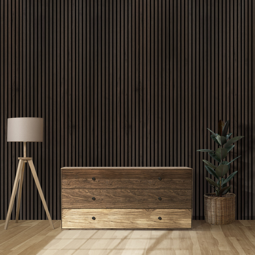 Deep Walnut Wall Panel (240 x 60 cm)