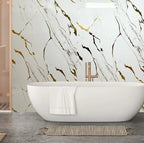 Golden Aura Marble Effect Wall Panel (244 x 122 cm)
