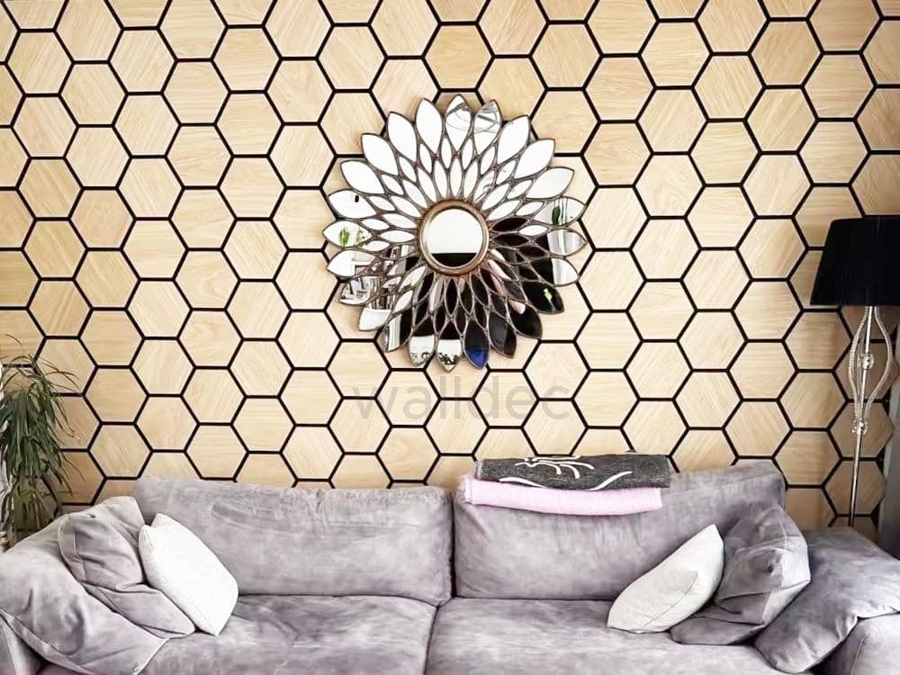 Hexagon Panel - Natural Aura (57 x 69.5 cm)