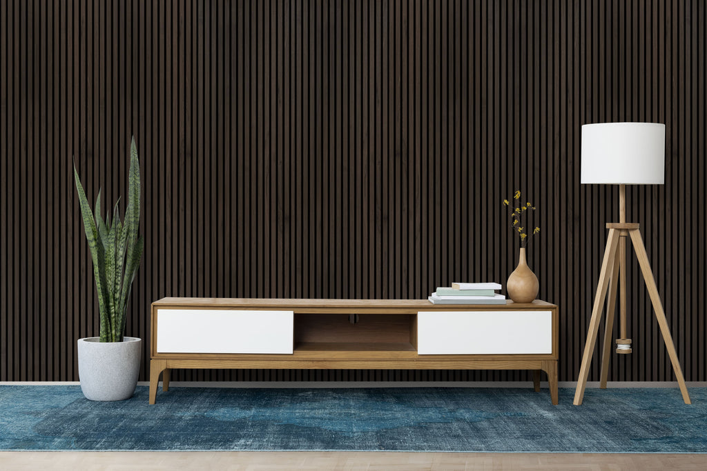 Deep Walnut Wall Panel (240 x 60 cm)