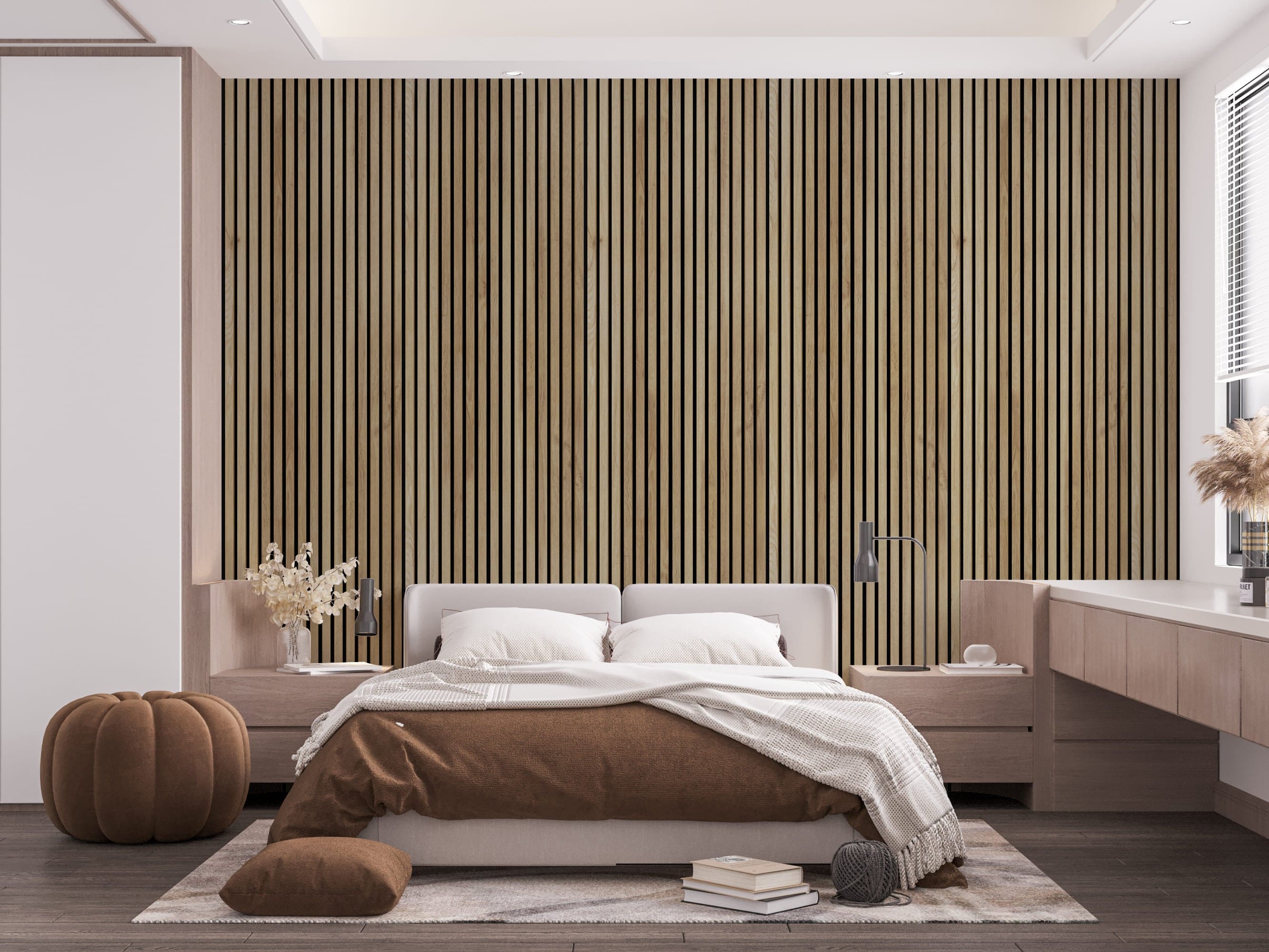Natural Oak Wall Panel (240 x 60 cm)