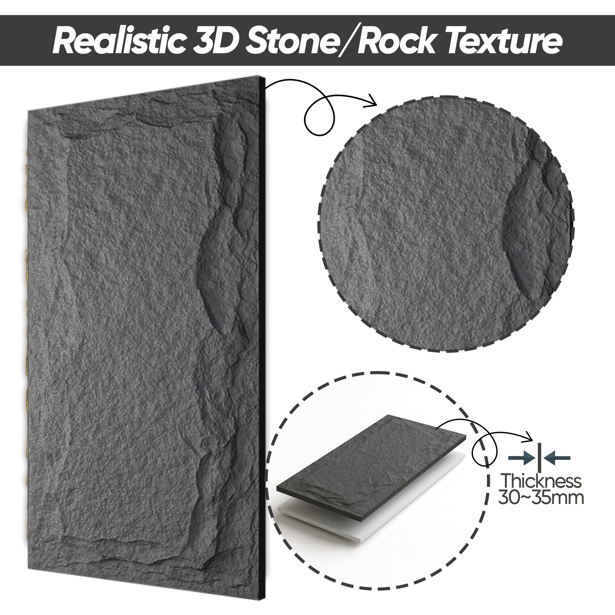 Bosphorus Stone Rock Effect Wall Panels 120x60cm