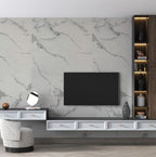 Carrara Marble Effect Wall Panel (244 x 122 cm)
