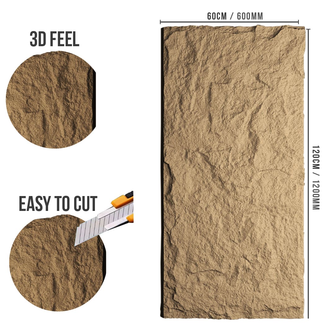 Colosseum Stone Effect Wall Panels 120x60cm