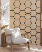 Hexagon Panel - Natural Aura (57 x 69.5 cm)