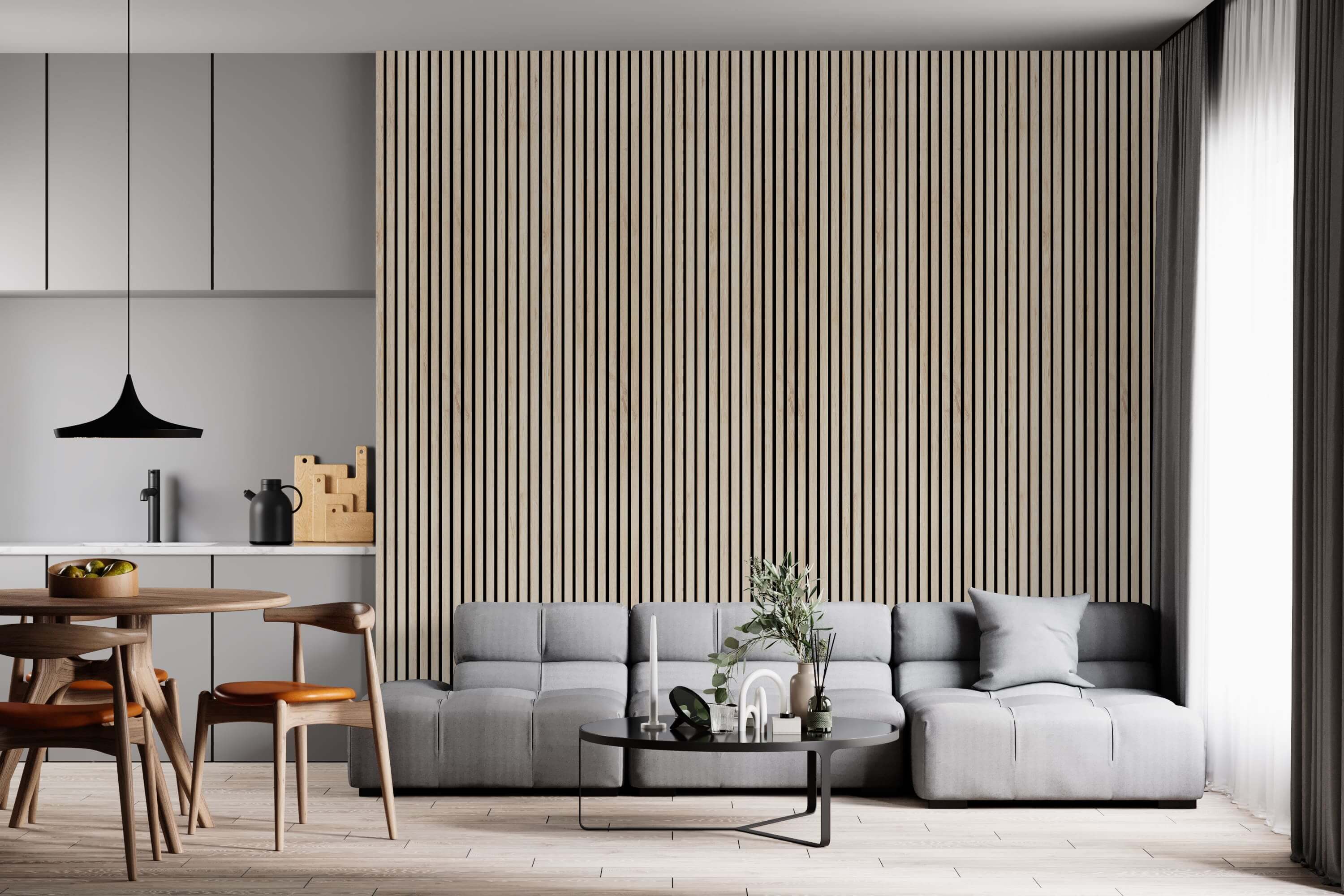 Arden Oak Acoustic Wall Panel (240 x 60 cm)