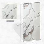 Mocha White PVC Marble Effect Wall Panel (244 x 122 cm)