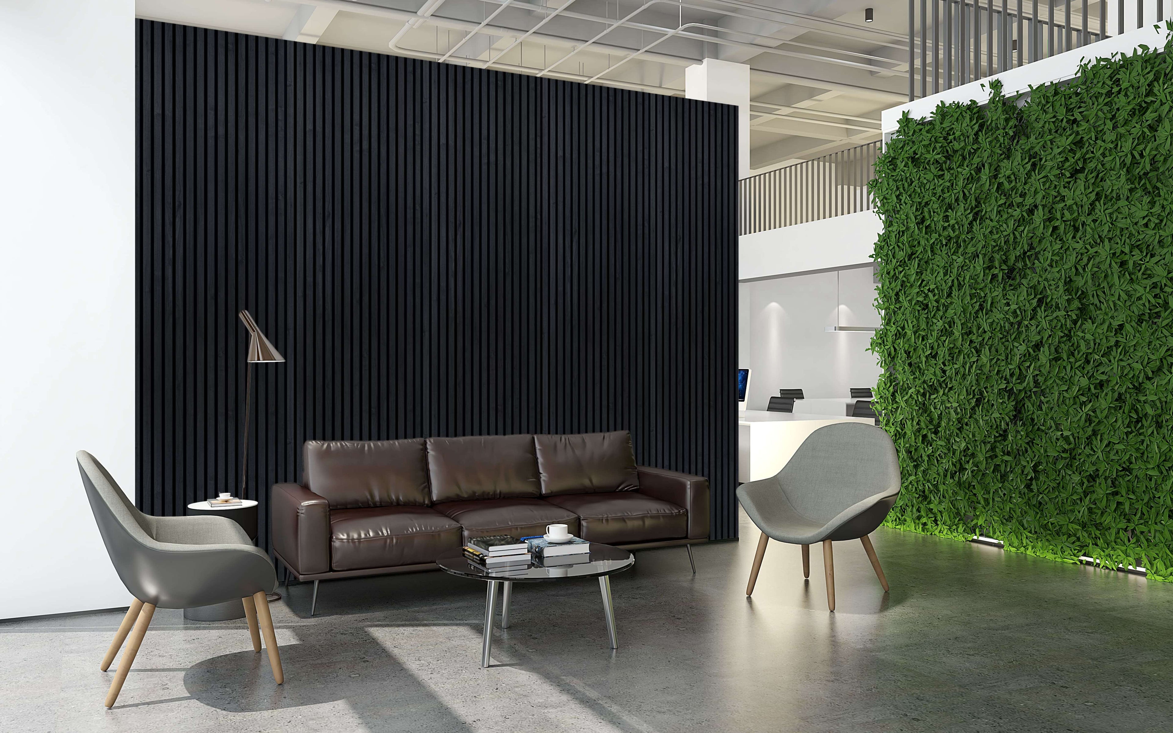 Charcoal Dark Wall Panel (240 x 60 cm)