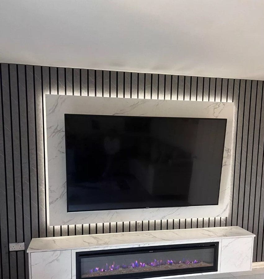 Carrara Marble Effect Wall Panels 120 x 60 cm