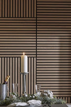 Mini Slat Wall Panel - Natural Oak (60 x 60 cm)