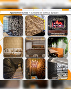 Helios Stone Rock Effect Wall Panels 120x60cm (47.24" x 23.62")