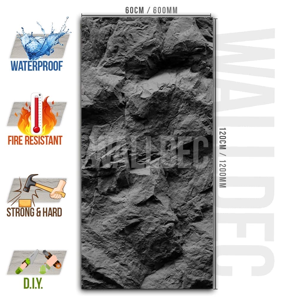 Slim RockStar Stone Effect Wall Panels 120x60cm