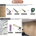 Colosseum Stone Effect Wall Panels 120x60cm