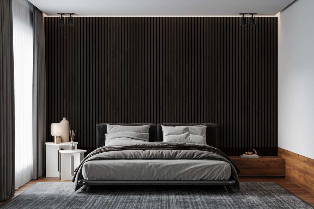 Deep Walnut Wall Panel (240 x 60 cm)