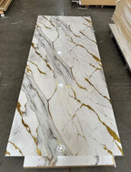 Golden Aura Marble Effect Wall Panel (244 x 122 cm)