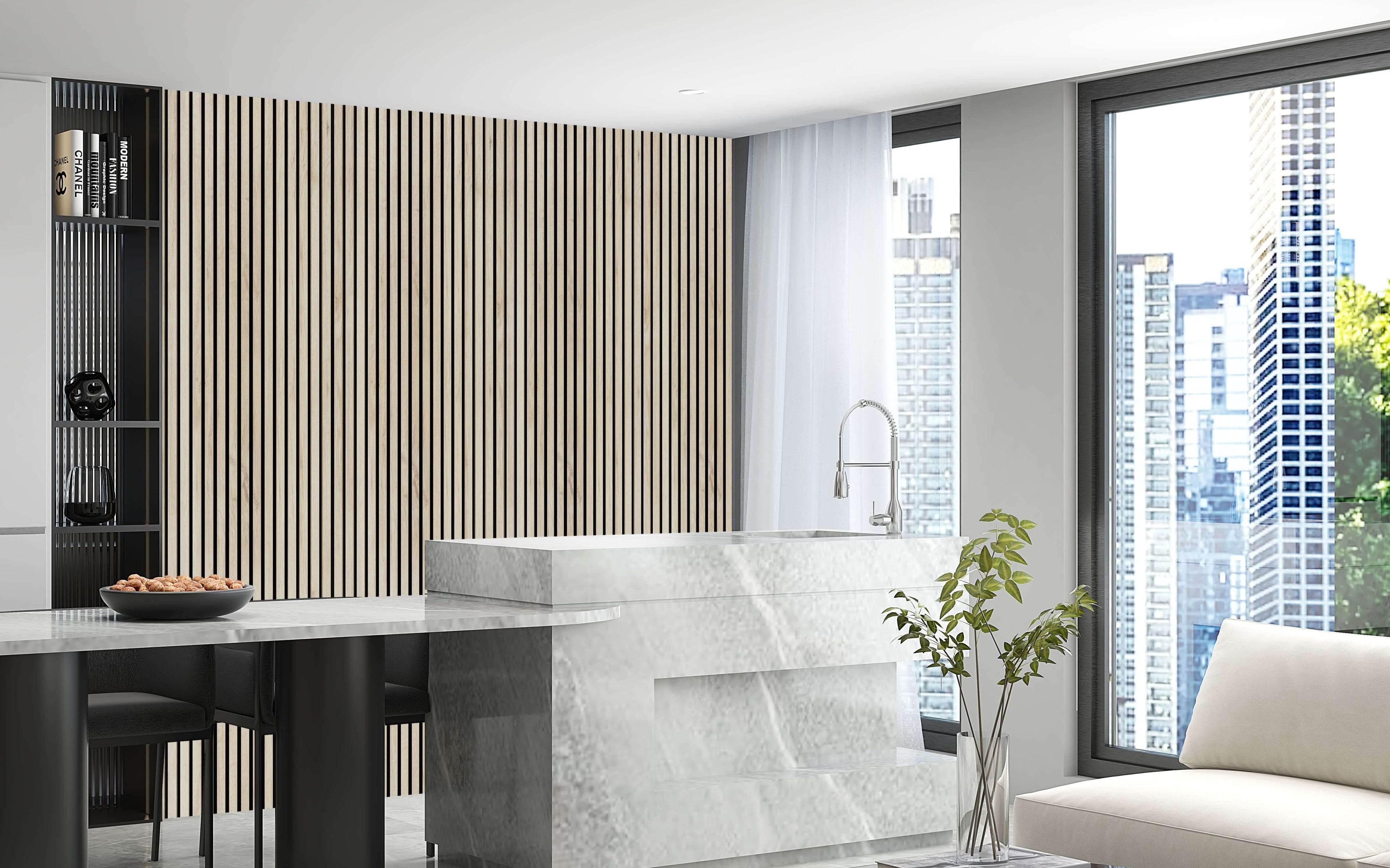 Arden Oak Acoustic Wall Panel (240 x 60 cm)