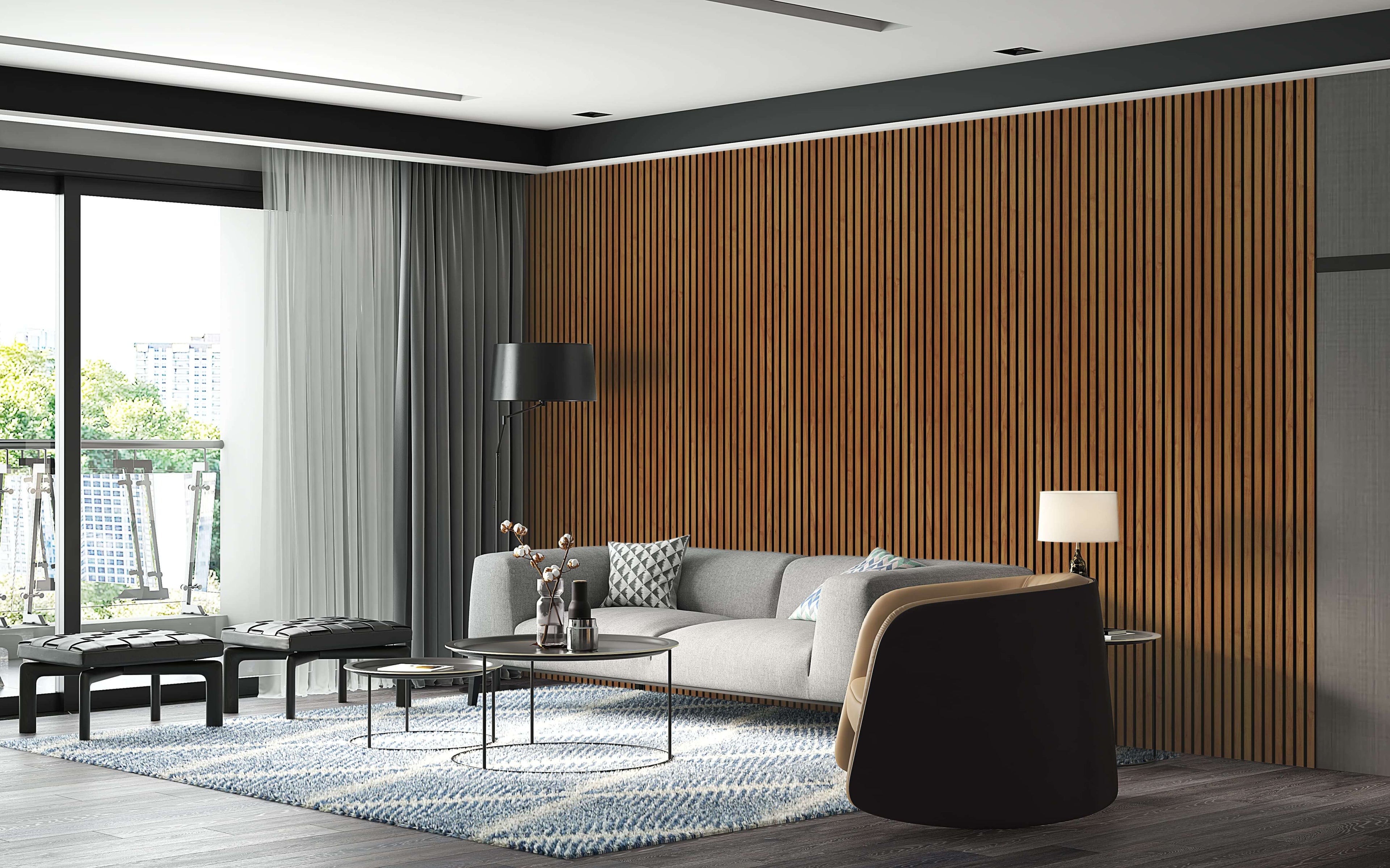 Bungalow Acoustic Wall Panel (240 x 60 cm)