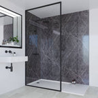 Gray Emperador Marble Effect Wall Panel (244 x 122 cm)