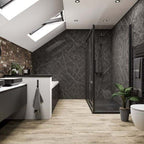 Gray Emperador Marble Effect Wall Panel (244 x 122 cm)