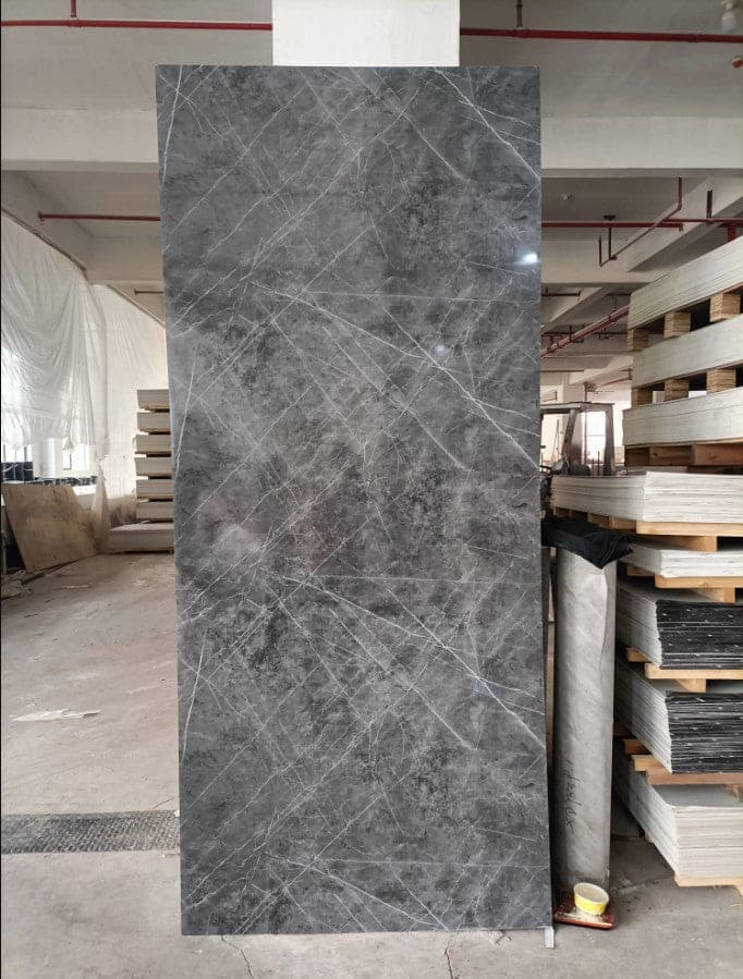 Gray Emperador Marble Effect Wall Panel (244 x 122 cm)