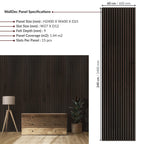 Deep Walnut Wall Panel (240 x 60 cm)